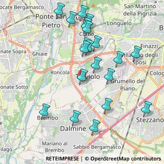 Mappa Via Lorenzo Lotto, 24048 Treviolo BG, Italia (2.194)