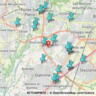 Mappa Passaggio Don Carlo Angeretti, 24048 Treviolo BG, Italia (2.402)