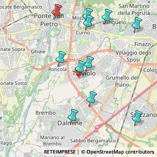 Mappa Via Lorenzo Lotto, 24048 Treviolo BG, Italia (2.39909)