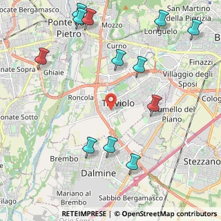 Mappa Via Lorenzo Lotto, 24048 Treviolo BG, Italia (2.57)