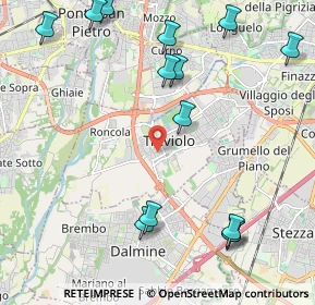 Mappa Passaggio Don Carlo Angeretti, 24048 Treviolo BG, Italia (2.645)