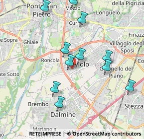Mappa Passaggio Don Carlo Angeretti, 24048 Treviolo BG, Italia (1.94545)