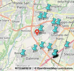 Mappa Passaggio Don Carlo Angeretti, 24048 Treviolo BG, Italia (2.3575)