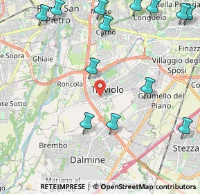 Mappa Passaggio Don Carlo Angeretti, 24048 Treviolo BG, Italia (2.82308)