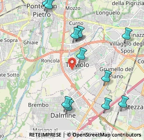Mappa Via Lorenzo Lotto, 24048 Treviolo BG, Italia (2.32)