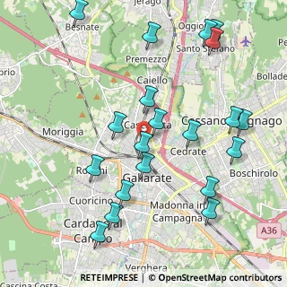 Mappa Via Calabria, 21013 Gallarate VA, Italia (2.293)