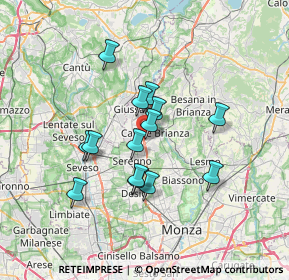 Mappa Via Nuova Valassina, 20841 Carate Brianza MB, Italia (5.52143)