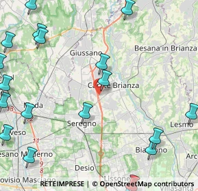 Mappa Via Nuova Valassina, 20841 Carate Brianza MB, Italia (6.5745)