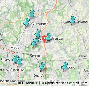 Mappa Via Nuova Valassina, 20841 Carate Brianza MB, Italia (4.02273)