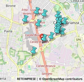 Mappa Via Nuova Valassina, 20841 Carate Brianza MB, Italia (0.813)