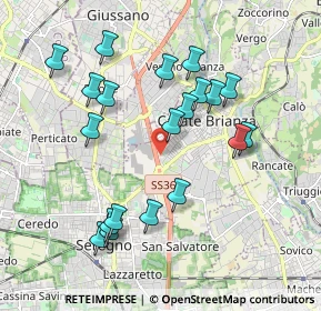 Mappa Via Nuova Valassina, 20841 Carate Brianza MB, Italia (1.9055)