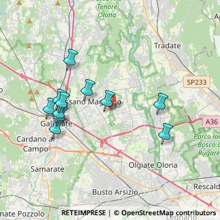 Mappa Via Frazione Fornaci, 21054 Fagnano Olona VA, Italia (3.86273)