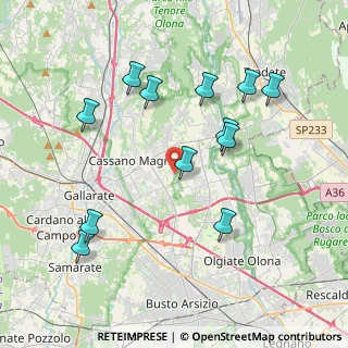 Mappa Via Frazione Fornaci, 21054 Fagnano Olona VA, Italia (4.02833)