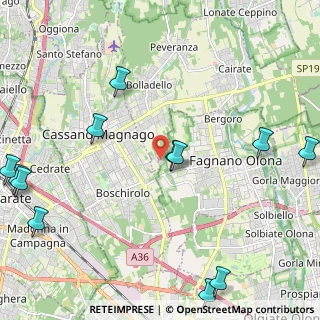 Mappa Via Frazione Fornaci, 21054 Fagnano Olona VA, Italia (2.96833)