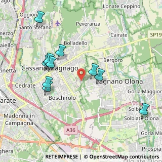 Mappa Via Frazione Fornaci, 21054 Fagnano Olona VA, Italia (2.01364)