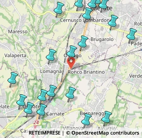 Mappa Via Adda, 23875 Osnago LC, Italia (2.764)