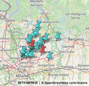 Mappa Via Adda, 23875 Osnago LC, Italia (11.189)