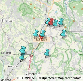 Mappa Via Adda, 23875 Osnago LC, Italia (3.31636)