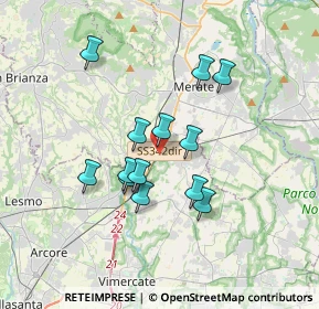 Mappa Via Adda, 23875 Osnago LC, Italia (2.88692)