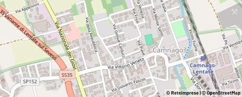 Mappa Lentate sul Seveso