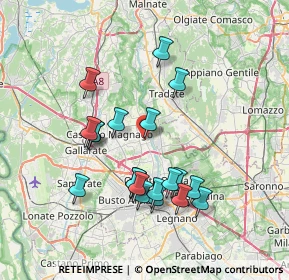 Mappa Piazza Cavour, 21054 Fagnano Olona VA, Italia (6.8645)