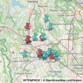 Mappa Via Alessandro Volta, 21054 Fagnano Olona VA, Italia (6.8645)