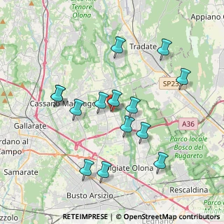 Mappa Piazza S. Gaudenzio, 21054 Fagnano Olona VA, Italia (3.71286)