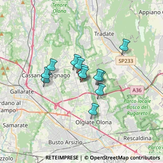 Mappa Via Alessandro Volta, 21054 Fagnano Olona VA, Italia (2.43167)