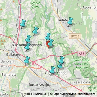 Mappa Via Alessandro Volta, 21054 Fagnano Olona VA, Italia (3.76545)