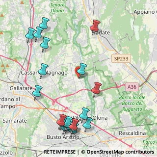 Mappa Via Alessandro Volta, 21054 Fagnano Olona VA, Italia (5.33105)
