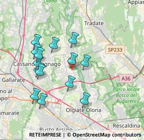 Mappa Piazza S. Gaudenzio, 21054 Fagnano Olona VA, Italia (3.47143)