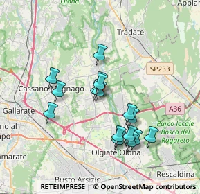 Mappa Piazza S. Gaudenzio, 21054 Fagnano Olona VA, Italia (3.14875)