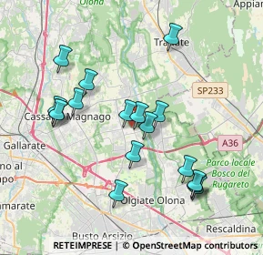 Mappa Piazza S. Gaudenzio, 21054 Fagnano Olona VA, Italia (3.67882)