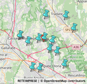 Mappa Piazza Cavour, 21054 Fagnano Olona VA, Italia (3.71286)