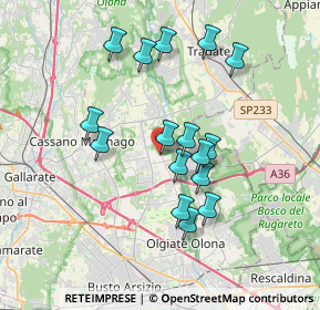 Mappa Piazza Cavour, 21054 Fagnano Olona VA, Italia (3.25625)