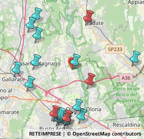 Mappa Piazza Cavour, 21054 Fagnano Olona VA, Italia (5.3655)