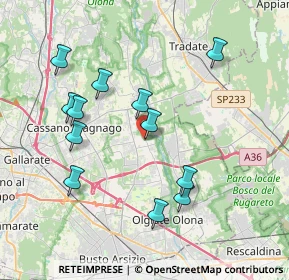 Mappa Piazza Cavour, 21054 Fagnano Olona VA, Italia (3.805)