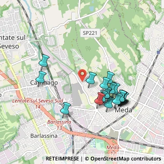 Mappa Via Lazzaretto, 20821 Meda MB, Italia (0.937)