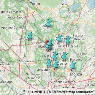 Mappa Via Lazzaretto, 20821 Meda MB, Italia (5.74)