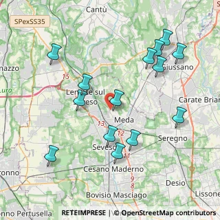 Mappa Via Lazzaretto, 20821 Meda MB, Italia (4.24929)