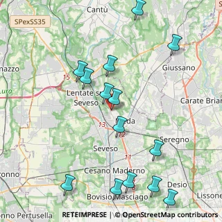 Mappa Via Lazzaretto, 20821 Meda MB, Italia (4.80071)