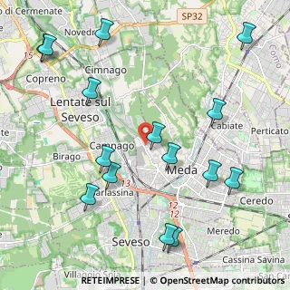 Mappa Via Lazzaretto, 20821 Meda MB, Italia (2.52533)