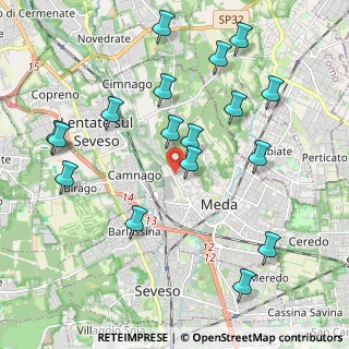 Mappa Via Lazzaretto, 20821 Meda MB, Italia (2.23471)