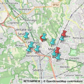 Mappa Via Lazzaretto, 20821 Meda MB, Italia (1.64455)
