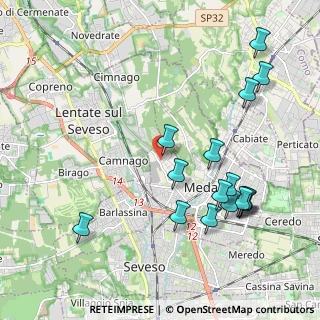 Mappa Via Lazzaretto, 20821 Meda MB, Italia (2.2675)