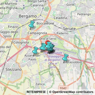 Mappa Via Aeroporto, 24050 Orio al Serio BG, Italia (0.90833)