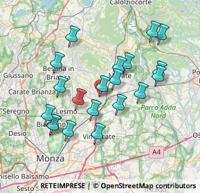 Mappa Via Legnano, 23871 Lomagna LC, Italia (6.9805)
