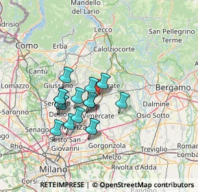 Mappa Via Legnano, 23871 Lomagna LC, Italia (10.88118)