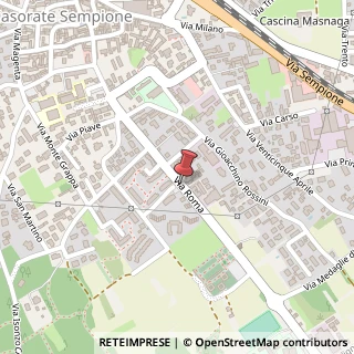 Mappa Via Roma,  89, 21011 Casorate Sempione, Varese (Lombardia)