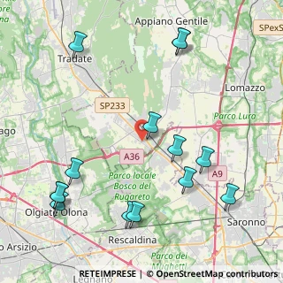 Mappa Via Galileo Galilei, 22076 Mozzate CO, Italia (5.085)